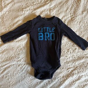 Joe Fresh Navy Blue 'Little Bro' Bodysuit